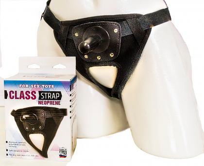 Пояс классический "classic strap" из неопрена черный, арт. 060203